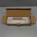 Incense Holder for Sticks, Anti-Ash Flying Incense Burner with 30 Incense Sticks, Detachable Glass Ash Catcher (Wood, Brown)