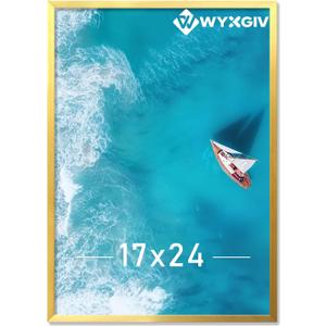 Gold 17x24 Picture Frame Lightweight yet Durable Frame Wall Hanging