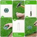 Artificial Turf Grass Outdoor - Synthetic Realistic Fake Grass Indoor Turf Rug with Drainage Holes for Patio, Balcony, Backyard, Landscape Decoration - Pet Friendly Dog Grass Mat (6FT x 10FT)