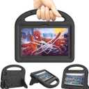 Tablet 7 inch for Kids Case, DICEKOO Anti-Slip Shock Proof Kids Friendly with Foldable Stand Back Cover Cases Only Compatible 2022 Release 12th Genearion Latest New 7 in Android NOT Fit iPad - Black