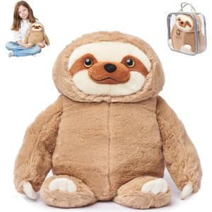 ODOXIA Weighted Animals for Anxiety 3.1lb Sloth | Stuffed Weighted Plush for Kids, Adults | Weighted Stuffed Animals | Weighted Plushies | Weighted Plushie (Small)