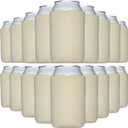 Blank Can Cooler Sleeves in Bulk, 12 oz, 50-Pack, Sandstone, Regular 12oz