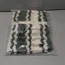 Moreone 2 Piece Lounge Set Women Short Sleeve Striped Crochet Knit Sets Two Piece Button Up Pajamas with Drawstring Shorts (Large, Black)