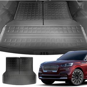 Premium Cargo Liner for Lincoln Aviator 2020-2025, 2026-100% Protection - Custom Fit Car Trunk Mat - All-Season Black Cargo Mat - 3D Shaped Laser Measured Trunk Liners for Lincoln Aviator