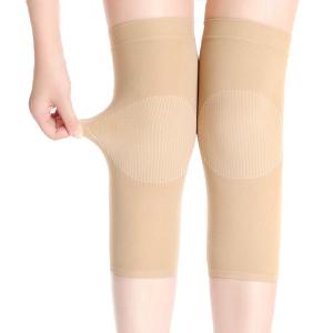 SUJAYU 1 Pair Knee Sleeves for Women & Men, Lightweight Thin Knee Sleeves for Knee Pain Relief, Knee Warmers Knee Brace Undersleeve Dancer Knee Pads, Knee Brace for Daily Use (Beige)