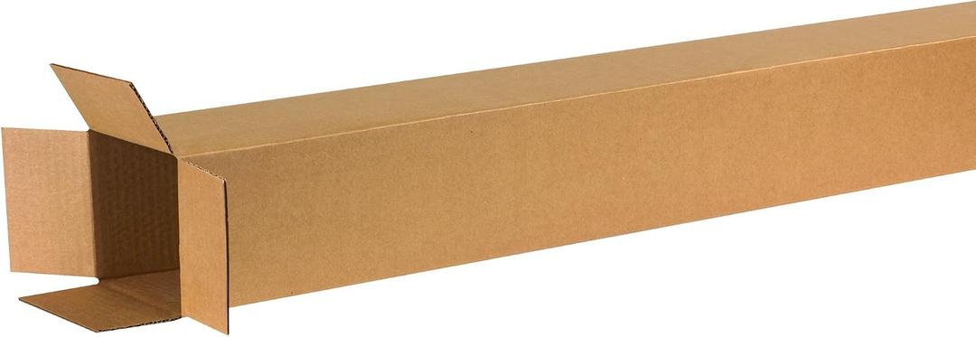 PARTNERS BRAND 6x6x60 Tall Corrugated Boxes, Tall, 6L x 6W x 60H, Pack of 15 | Shipping, Packaging, Moving, Storage Box for Home or Business, Strong Wholesale Bulk Boxes