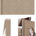 78.7"x15.8" Cat Scratch Furniture Protector-Trimmable Sticky Scratch Wall Mat,DIY Climb Couch Protector from Cat Claws Covering Scratching Post Replacement Pads Khaki