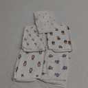 5-Pack Muslin Burp Cloths Baby Boy, Girl - Very Absorbent Baby Burp Cloth Rags, 8-Layers Viscose Derived from Bamboo Cotton Muslin Towel, Super Soft Spit Up Rags, No Shrink Washcloths (The Wild)