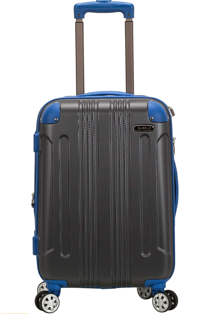 Rockland London Hardside Expandable Luggage with Spinner Wheels, Grey, Carry-On 20-Inch
