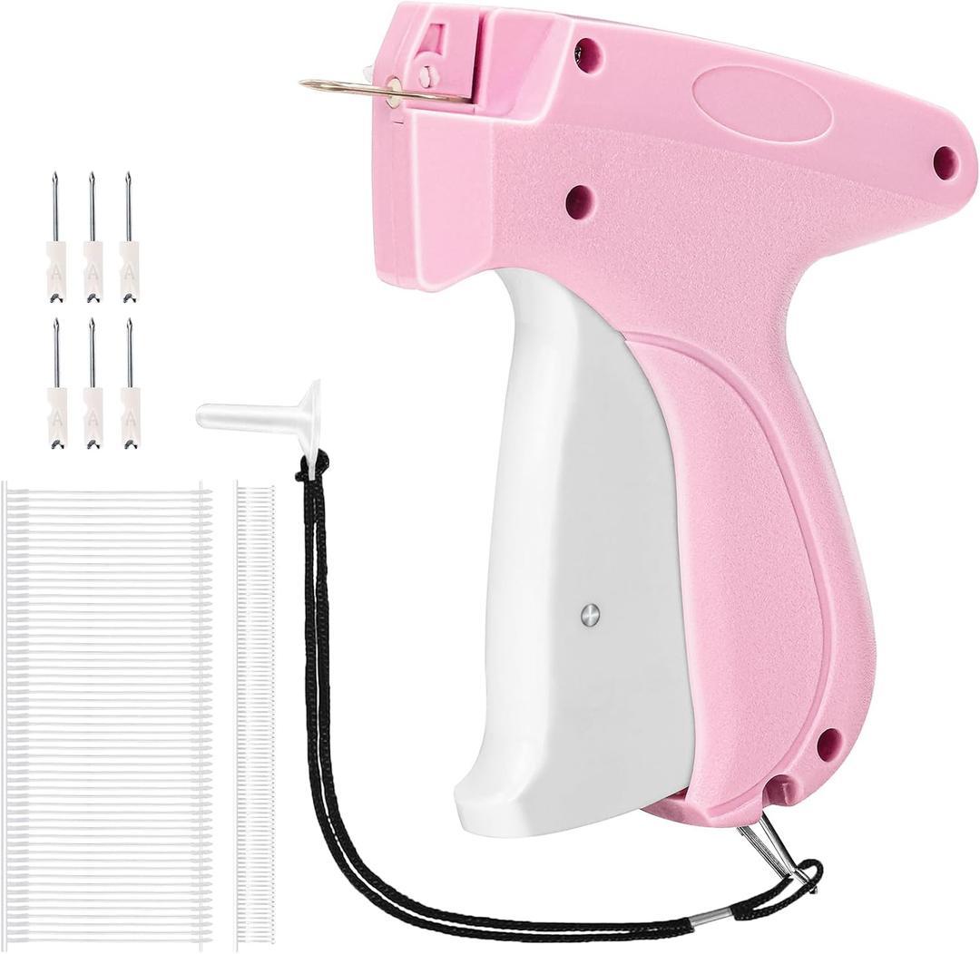 WILFOX Stitch Gun for Clothing, 2 in 1 Stitch Tagging Gun & Retail Price Tag Attacher Gun for Clothes with 6 Needles,1000pcs 0.2" & 1000pcs 2" Barbs