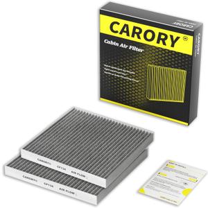 2 Pack Cabin Air Filter w/Activated Carbon for Honda Accord 20032022, Civic 20062015, CR-V 20072016, Odyssey 20052017, Pilot 20092022, Ridgeline 20062025, Acura MDX 20072020 and More