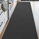 DEXI Kitchen Floor Mats Cushioned Anti Fatigue, 23x71, Large Wide Standing Runner Rug Waterproof, Comfort Memory Foam Padded for Front Sink Laundry, Black