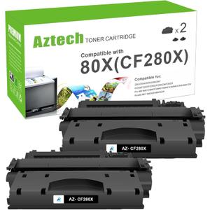 80X CF280X M401n Toner Cartridge Black Replacement for HP 80X 80A CF280A