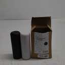 Non-Spill Salt and Pepper Grinder Set - Adjustable Ceramic Grinder - Minimalistic Spice Mill - Easy to Refill Condiments Dispenser - Wood & Soft-Coated Plastic - 6.2 x 2.2 inch (White & Grey)