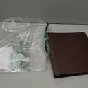 2Fold Mini 2 inch 3 Ring Binder 9.4" x 8.5" - Vintage PU Leather Small Three Ring Binder - Fits 5.5 x 8.5 Paper - Organizer, Wedding Planner, Recipe or Refillable 5.5 x 8.5