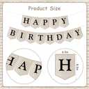 Vintage Book Birthday Party Decorations - Happy Birthday Banner, Book Club Reading Library Newspaper Birthday Party Decor for School Classroom Home Party Supplies