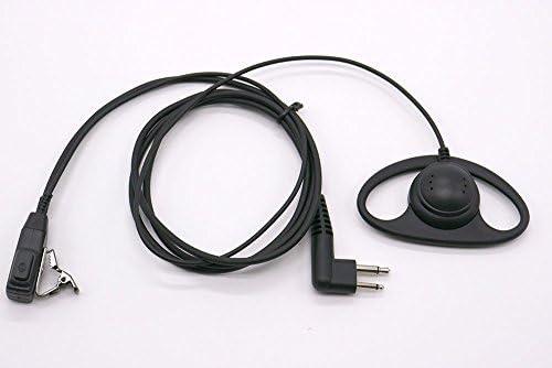 Security D-Shape Earhanger Earpiece for Motorola Radio 2 PIN GP68 CP150 GP88