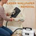 Wallpaper Steamer, Wallpaper Remover Steamer with 2h Continuous Steam, Large & Small Steam Plates, Chemical-Free Wallpaper Removal Tool, Fast Heating Wallpaper Stripper with Hose & Scraper