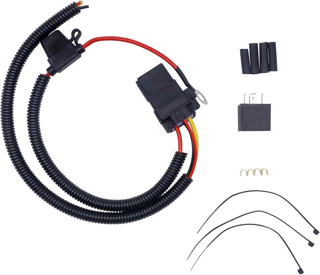 HiSport 68269523AD Fuel Pump Relay Wiring Kit - Compatible with Dodge Durango 2011 2012 2013 Grand Caravan 2011 Ram 1500 2011 Chrysler Town & Country 2011 Grand Cherokee 2011