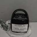 Kismile Small Electric Space Heater Ceramic Space Heater,Portable Heater Fan for Office with Adjustable Thermostat and Overheat Protection ETL Listed for Kitchen, 750W/1500W(Black) (Luxury Black-Built-in Handle)