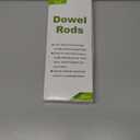 HOPELF 25PCS Bamboo Dowel Rods - 1/2 x 12 Inch - Wooden Sticks for Crafts, DIY Projects