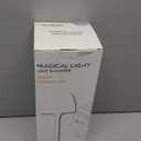 Waterproof Shower Lamp Cordless, Rechargeable Shower Light with 16 Color Ocean Wave Lights Projector, Rechargeable Bathroom Lamp with Touch & Remote Control,Spa-Like Mood Light for Bathtub/Shower (Khaki)