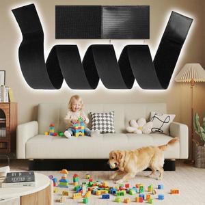 Under Couch Blocker, 3''132'' Adjustable Elastic Couch blockers for Pets and Kids Toys, Suitable for Multiple Types of Furniture Legs