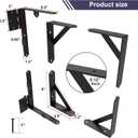 Corner Brace Bracket Anti Sag Gate Frame Hardware Kit for Wooden Fence with Latch