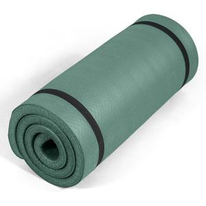 Tone Fitness 1" Extra Thick Yoga Mat, Exercise & Pilates Mat with Strap, 72" x 24"