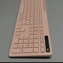 Wireless Keyboard and Mouse for MacBook, Vivefox Pink Rose Wireless Keyboard with Phone Holder, USB A & Type C Receiver, Full-Size Combo for Mac, MacBook/Air/Pro Windows PC Computer