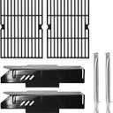 Grill Grates Kits for Dyna Glo Grill Replacement Parts 2 Burner, Dynaglo DGF350CSP, DGF350CSP-D, Heat Tent Plates, Burner Tubes and Cooking Grates for Dyna Glo 2 Burner Gas Grill Replacement Parts.