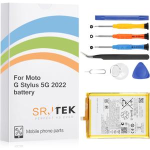 [2025 New Upgraded]OEM Battery Replacement for Motorola Moto G Stylus 5G 2022 / 2021 MD50 XT2215-1, XT2215-4, for Moto G Stylus 4G 2022 Battery Standard Capacity Include Complete Repair Tools kit