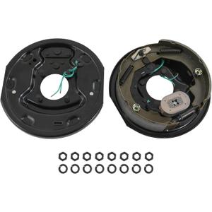 JDMSPEED Pair of 10" x 2-1/4" Self Adjusted Electric Trailer Brake Assembly Left and Right 3500lb Axle Trailer Brake Kit