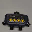 Melnor 65184AMZ Bluetooth Water Timer with 4-Zone Control, 12 Programmable Start Times, Watering Delay, Manual Mode, Weather-Resistant, 2 Piece Quick Connect Bundle, Black, Yellow