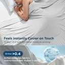 Bedsure Cooling Blankets for Hot Sleepers - Cooling Comforter, Cold Summer Blanket Queen Size for Bed, Ice Breathable and Lightweight Gift for Night Sweats, Grey, 90x90 Inches