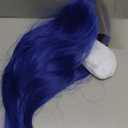 WKIPYCPK Blue Synthetic Lace Front Wig, Long Straight Dark Blue Lace Front Wig Pre Plucked Natural Hairline, Heat Resistant Fiber Hair Navy Blue Lace Front Synthetic Wigs for Fashion Woman