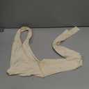 SOLY HUX Women's Knot Ring Halter Crop Tops Tie Back Open Back Tank Tops Sleeveless Y2k Going Out Cami (Beige, M)