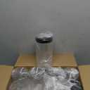 SLifeJars Clear Plastic Jars 32oz 12Pack Big Round PET Plastic Containers with Black Screw On Lids Reusable Empty Storage Jars with Lid Clear Containers for Household and Kitchen Organizing