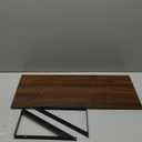 Fun Memories 10 Inch Deep Floating Shelves, Walnut Floating Shelf 16 Inch Long, 16" W x 10" D Wall Shelves Set of 2, Deep Shelves for Books, Wide Floating Shelves for Bahtoom, Living Room, Kitchen