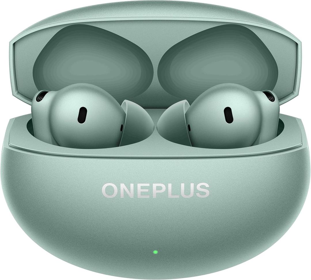 OnePlus Buds 4 Bluetooth Wireless Earbuds, Zen Green, E513A, in-Ear, True Wireless with Active Noise Cancellation