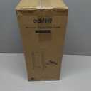 EDISHINE 13.5" Small Table Lamp, Walnut Wood Cylinder Nightstand Lamp for Bedroom, Beige Linen Shade, Corner Modern Bedside Lamp for Living Room, On-Off Line Switch, E26 Base (Bulb Not Included) (Dark Pearwood Color)