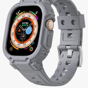 Compatible with Apple Watch Ultra/Ultra 2 49mm Band with Bumper Case,TPU Rugged Military Shockproof Sports Strap for iWatch Ultra 2/Ultra 49mm for Women and Men