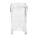 ZJchao Cosmetic Makeup Cotton Pads Organizer, Nail Art Cotton Wipe Storage Box, Acrylic Transparent 