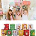 2 x 48PCS Christmas Slap Bracelets, Xmas Slap for Christmas Party Favor Decoration (Yellow,red,green,white)