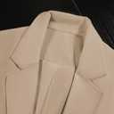 3/4 Sleeve Blazer Jacket for Women 2026 Spring Summer Beige Lightweight Light Business Casual Work Office Professional Short Sleeve Fashion Dressy Womens Ladies Tops Women's Blazers & Suit Jackets, Size XXL