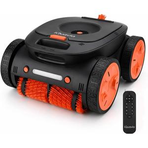 Cordless Pool Robot Vacuum for Inground Pools with Remote Control
Real-Time Spot Cleaning, 5,500 GPH Dual Suction, 210-Min Runtime, 4WD Smart Navigation, Dual Brushes, Wall and Waterline