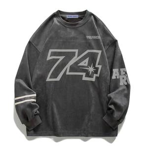 Aelfric Eden Oversized Crewneck Sweatshirts for Men Vintage Graphic Pullover Loose Fit Streetwear Long Sleeve Top S Aelfric Eden Oversized Crewneck Sweatshirts for Men Vintage Graphic Pullover Loose Fit Streetwear Long Sleeve Top S