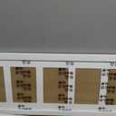 8x24 Collage Frame with 5 Openings 4X6 Pictures, Multiple Picture Frame with Mat, Wall or Tabletop Decor, White Wood Grain,2 Pack