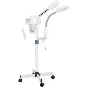Nova Microdermabrasion Professional 2 in 1 Facial Steamer for Face Deep Cleaning Ozone Face Steamer with 5X Magnifying Lamp Hot Mist Function for Salon Spa Home Beauty Equipment