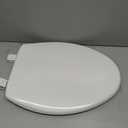 Bemis 7300SLEC Slow Close Toilet Seat, Easy Clean Hinges and Durable Plastic Seat, Made in USA, Elongated, White